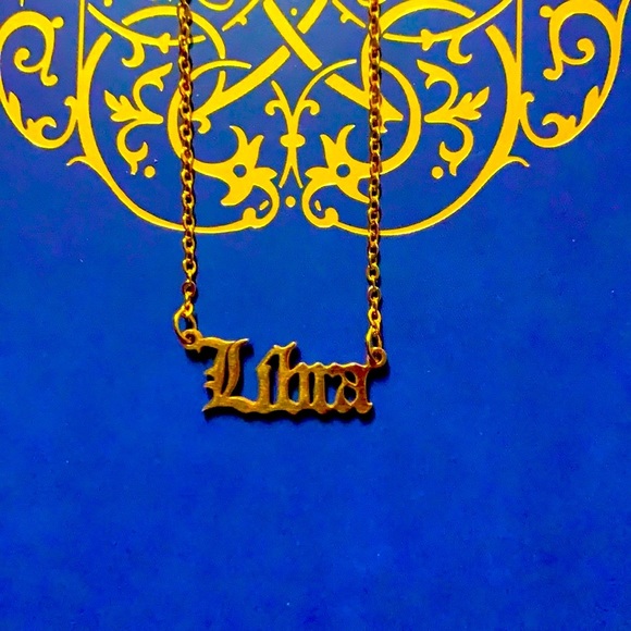 Independent Jewelry - 💙💗 HP💙💗 18K Gold Libra Zodiac Pendant Necklace